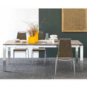 Connubia Calligaris Baron table extensible en cÃ©ramique/verre,L130/190