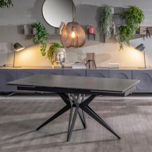 Viadurini Living Table extensible jusqu'Ã  240 cm en cÃ©ramique et piÃ¨tement mÃ©tal - Bouquet