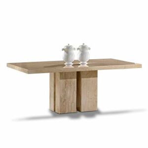 Viadurini Living Table de luxe au design moderne, plateau en marbre Daino fabriquÃ© en Italie - Zarino