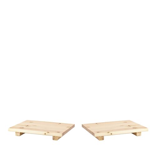 Karup Design Dock - 2 tables de chevet en bois - Couleur - Naturel