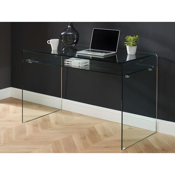 Vente-unique Bureau STILEOS - 1 niche - Verre trempé