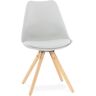 ALTEREGO Chaise scandinave 'GOUJA' grise