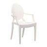KARTELL chaise LOUIS GHOST (Blanc brillant - Polycarbonate 2.0 à partir de matière première renouvelable)