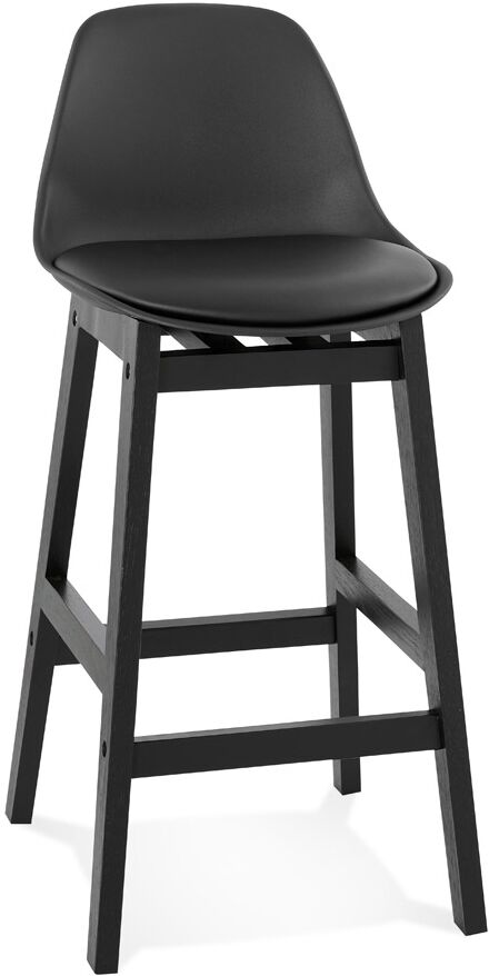 Tabouret snack mi-hauteur design 'CLIO MINI' noir