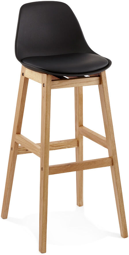 Tabouret de bar 'KIKO' noir style scandinave