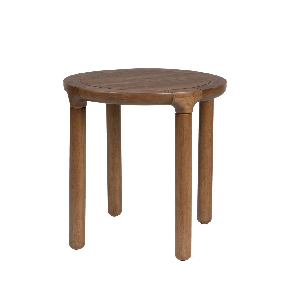 Zuiver Table d'appoint ronde en bois D45cm bois foncé Marron 45x45x45cm