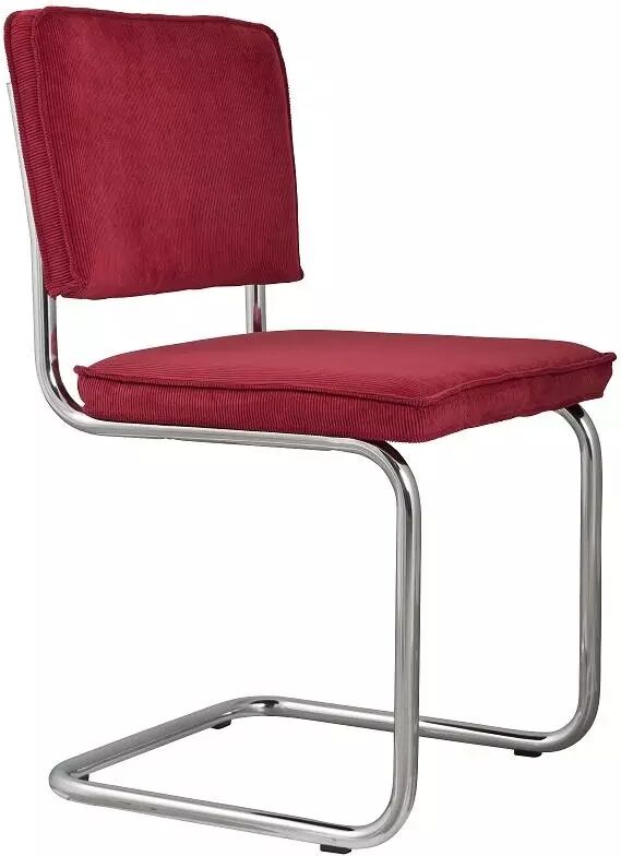 Zuiver Lot 2 chaises Ridge Rib Rouge