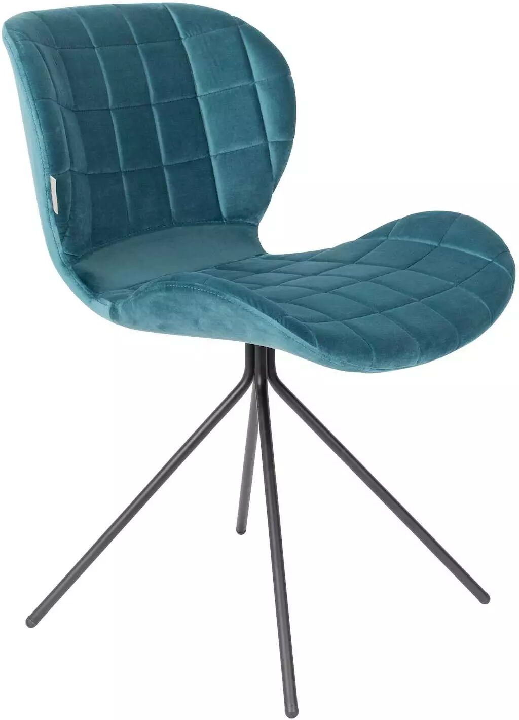 Zuiver Chaise OMG velours Bleu