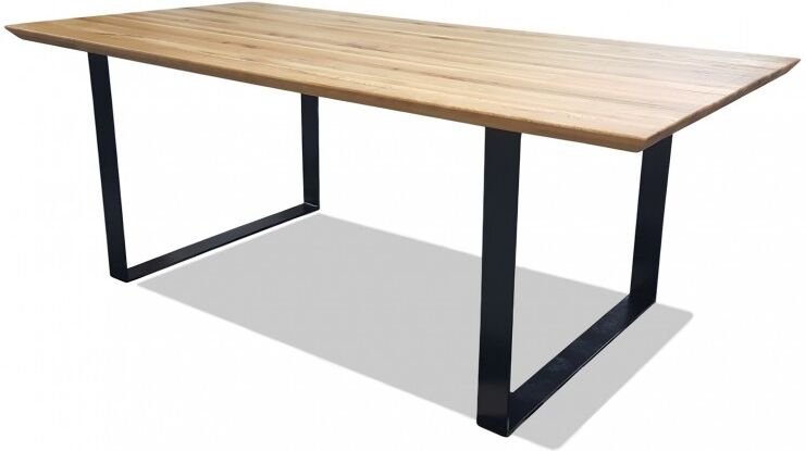 gdegdesign Table à manger rectangulaire bois de chêne massif 200 cm - Conan