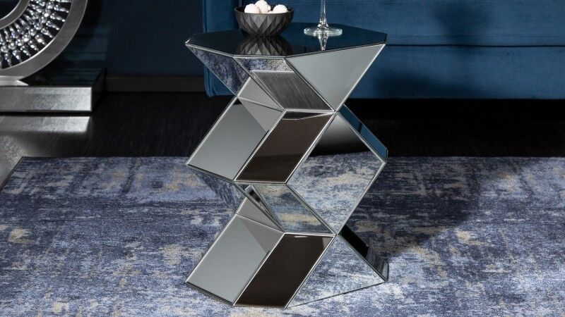 gdegdesign Table d’appoint ou chevet design en miroir - Ivy