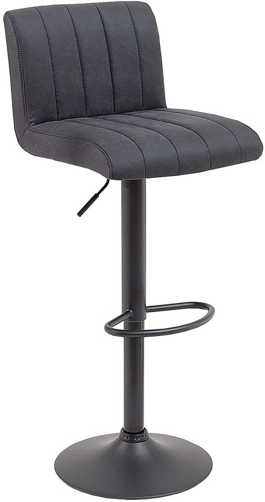 gdegdesign Tabouret de bar microfibre gris - Noto