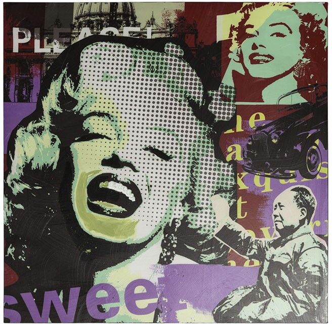 gdegdesign Tableau carré 100x100 cm Marylin Monroe - Angol