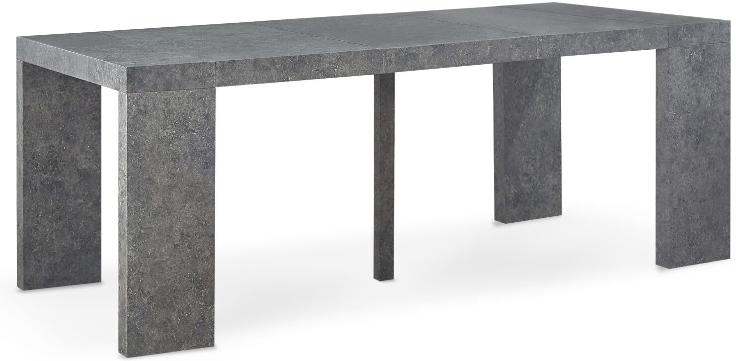 Table Console Extensible Oxalys effet béton Gris