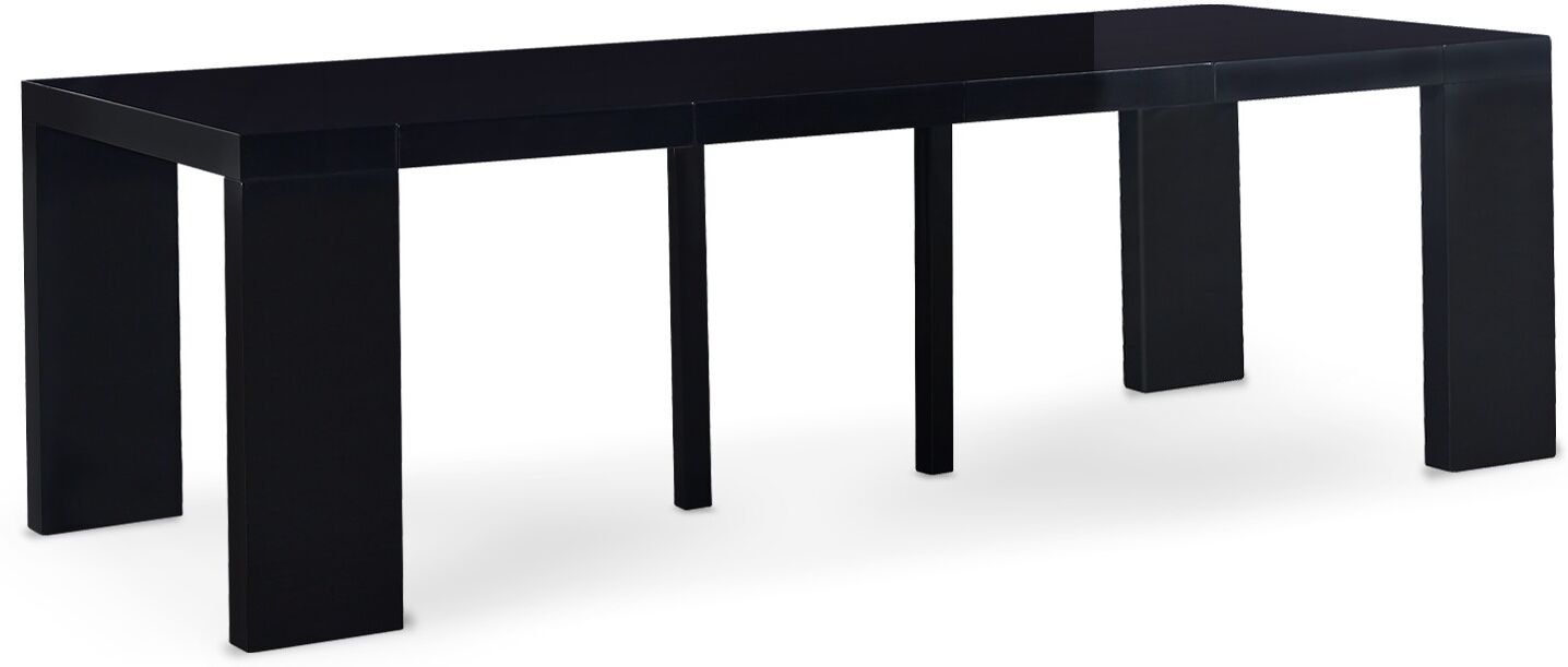 Table Console Extensible Oxalys XL Noir Laquée