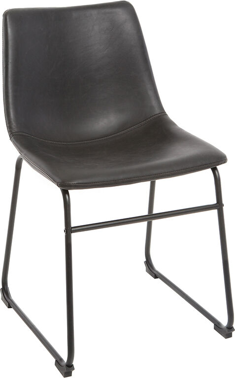 Miliboo Chaise industrielle noire NEW ROCK