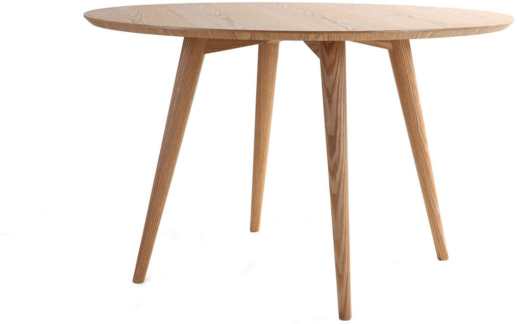 Miliboo Table à manger ronde frêne D120 cm LIVIA