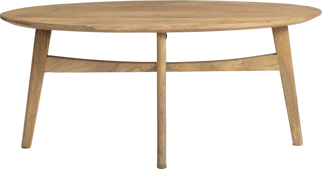 Miliboo Table basse ovale bois manguier massif L100 cm PALEY