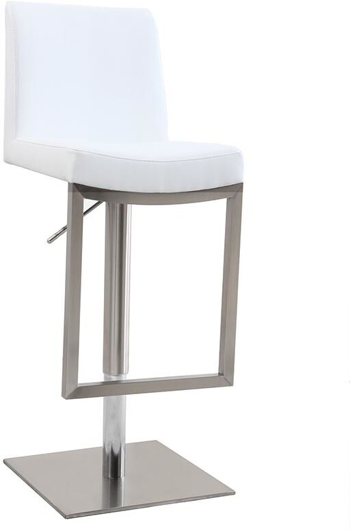 Miliboo Tabouret de bar design blanc KYLE