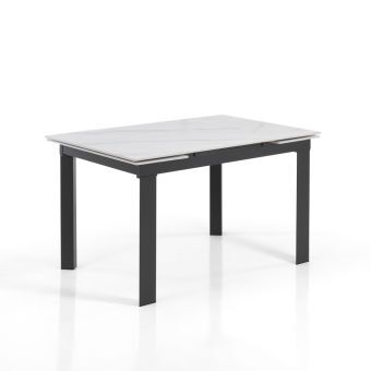Viadurini Living Table extensible jusqu'Ã  180 cm en finition marbre blanc - Brotola