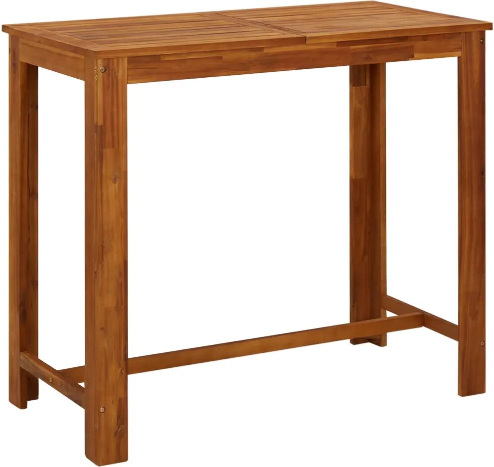 vidaXL Bar Table Solid Acacia Wood 120x60x105 cm