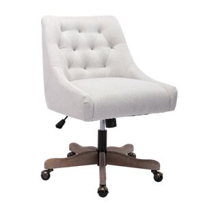 Gomyway Poltrona Girevole Moderna e Confortevole per Salotto e Ufficio - Design Elegante con Materiali di Alta Qualità, Beige