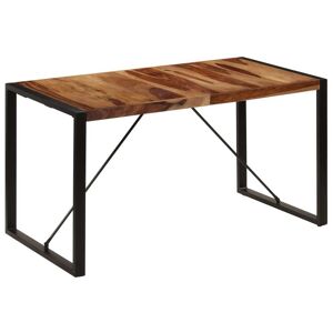 vidaXL Tavolo da Pranzo 140x70x75 cm in Legno Massello di Sheesham