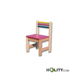 Sedia Scuola Materna In Legno Altezza 26 Cm H172_121