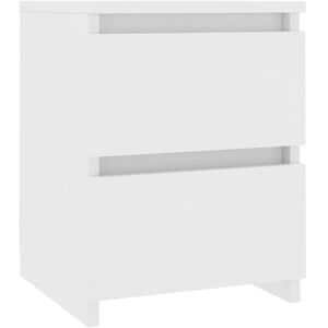 vidaXL Comodino Bianco 30x30x40 cm Legno Ingegnerizzato