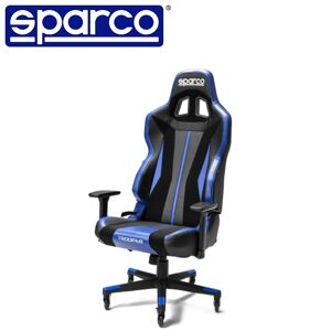 Sparco Sedia Poltrona Gaming Ufficio Modello Trooper Colore Nero/azzurra - 009013nraz