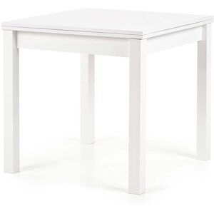 garneroarredamenti Tavolo da pranzo allungabile moderno 80/160cm bianco Akainu