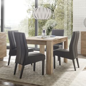 garneroarredamenti Tavolo da pranzo rettangolare moderno 180x90cm rovere Alvarez