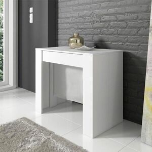 garneroarredamenti Tavolo consolle allungabile 51/237cm bianco lucido Atalanta