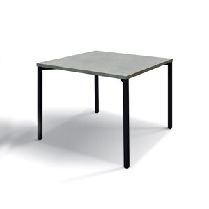 garneroarredamenti Tavolino 55x55 cm da salotto grigio cemento metallo Blade
