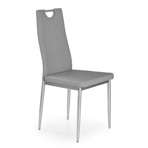 garneroarredamenti Sedia da pranzo in ecopelle grigio Ginevra Gihome®