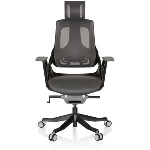 hjh OFFICE SPEKTRE BLACK   tessuto di maglia - Sedia da ufficio professionale Grigio / Nero