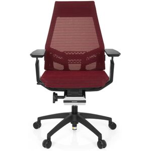 hjh OFFICE GENIDIA SMART BLACK   tessuto di maglia - Sedia da ufficio professionale Rosso / nero