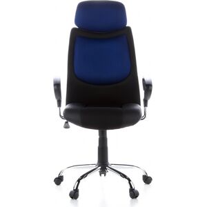 hjh OFFICE CITY 80 - Poltrona Home Office Nero / Blu