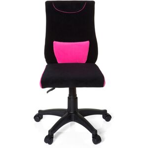 hjh OFFICE KIDDY PRO - Sedia girevole per bambini Nero / rosa