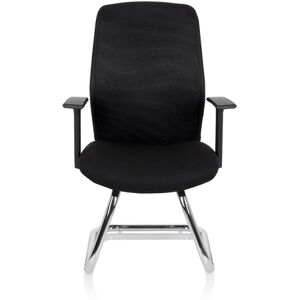 hjh OFFICE LESTER V - Sedia a sbalzo Nero