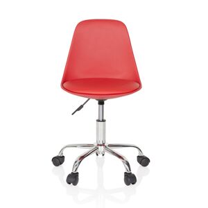 hjh OFFICE FANCY II - Sedia girevole per bambini Rosso