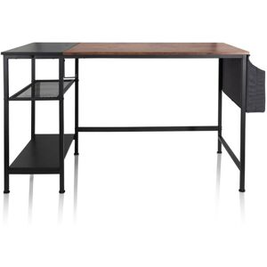 hjh office workspace h i   120x60 - scrivania  nero / marrone