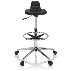 hjh OFFICE TOP WORK 03 I - Sgabello girevole Nero