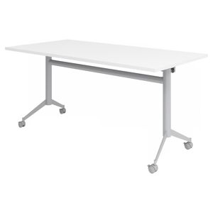 hjh OFFICE PRO KALA 16   Tavolo pieghevole mobile   160 cm   argento - Tavolo della conferenza Bianco 160x80