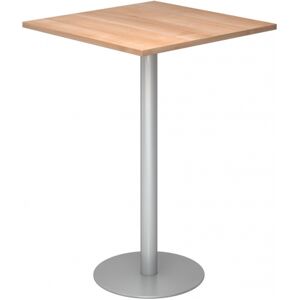 Hjh Office Pro Bistro H88q S - Sistema Tavolo Da Conferenza Noce 80x80 Argento