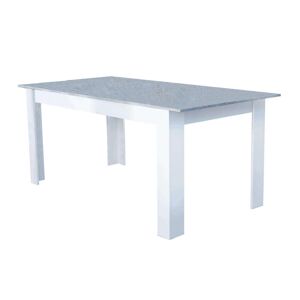 Milani Home tavolo da pranzo allungabile in legno di design per sala da pranzo 160/200x90x7 Cemento 160 x 74.5 x 90 cm