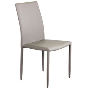 Milani Home sedia da pranzo moderna di design contemporaneo per sala da pranzo cm 41 x 50 x Tortora 41 x 90 x 43 cm