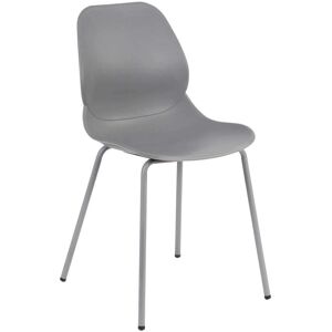 Milani Home Sedia Per Sala Da Pranzo In Plastica Polipropilene Alta Resistenza Qualità Di D Grigio 46 x 84 x 54 cm