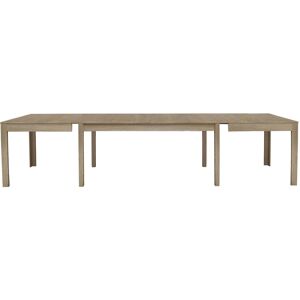 Milani Home Tavolo Da Pranzo Moderno In Legno Di Frassino Color Marrone Chiaro Allungabile Marrone 160 x 75 x 90 cm