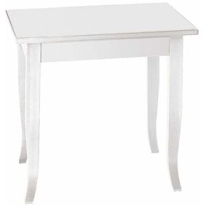 Milani Home Tavolo Da Pranzo Quadrato Fisso Bianco Cm 90x90 Per Interno Sala Da Pranzo Cuci Bianco 90 x 75 x 90 cm