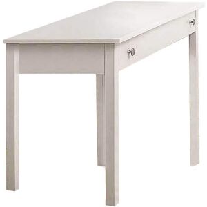 Milani Home Scrittoio In Legno Massello 114x51x80 Bianco 114 x 80 x 51 cm